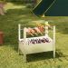 Churrasqueira Portátil Desmontável Inox Para Camping Carvão
