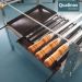 Churrasqueira Portátil Desmontável Inox Para Camping Carvão