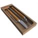 Conjunto Garfo Faca e Pegador  aço inox 430 Qualinox 0559 churrasco carne grelha 