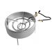 Fogareiro com borda corta vento 12 caulins Alta Pressão 350 mm diâmetro Qualinox 3535-02 