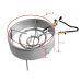 Fogareiro com borda corta vento 12 caulins Alta Pressão 350 mm diâmetro Qualinox 3535-02 