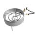Fogareiro com borda corta vento 12 caulins Alta Pressão 350 mm diâmetro Qualinox 3535-02 