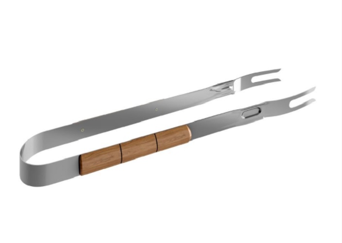 Garfo 47 cm inox Pegador Churrasco Grelha Carne Qualinox 0558 