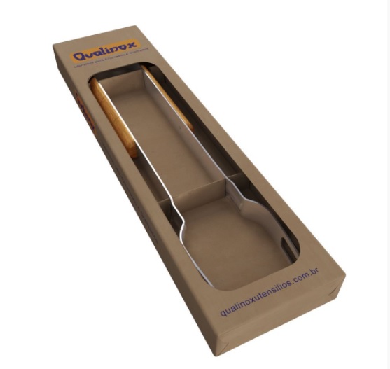 Garfo 47 cm inox Pegador Churrasco Grelha Carne Qualinox 0558 