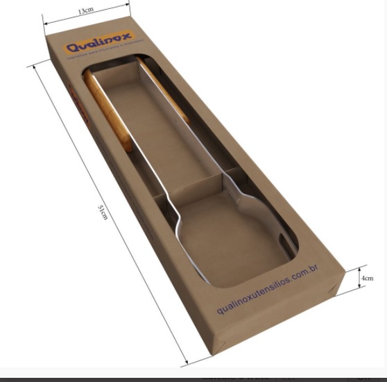 Garfo 47 cm inox Pegador Churrasco Grelha Carne Qualinox 0558 