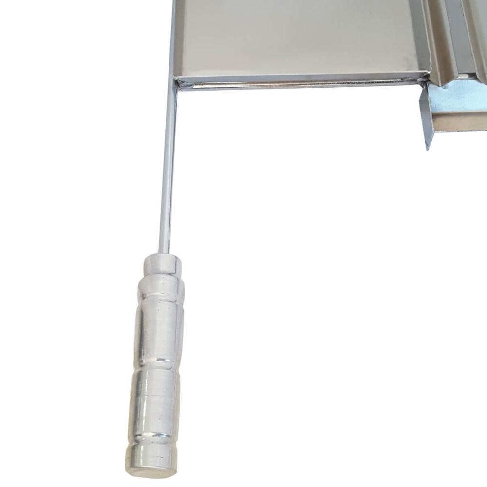 Grelha Inox Para Churrasco Com Coletor de Gordura E Chapa Au
