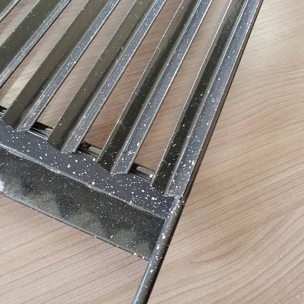 Grelha Para Churrasco Esmaltada Com Coletor De Gordura Carne