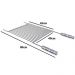Grelha Urugaia Inox 304 Reta 80x40cm para Churrasco com Barr