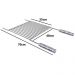 Grelha para Churrasqueira 70x40cm Uruguaia Aço Inox 304 Barr