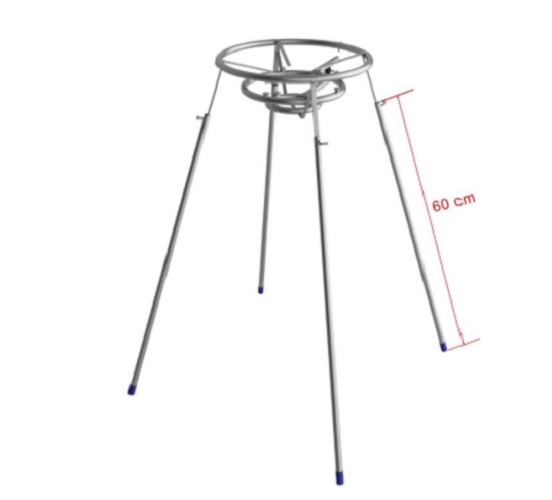 Pés Para Fogareiro Universal  60cm zincado Qualinox 0700 