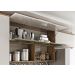 Armário Cozinha Girassol 7 Portas 2gav Pés Reguláveis  Castanho/off White
