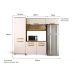 Armário Cozinha Girassol 7 Portas 2gav Pés Reguláveis  Castanho/off White