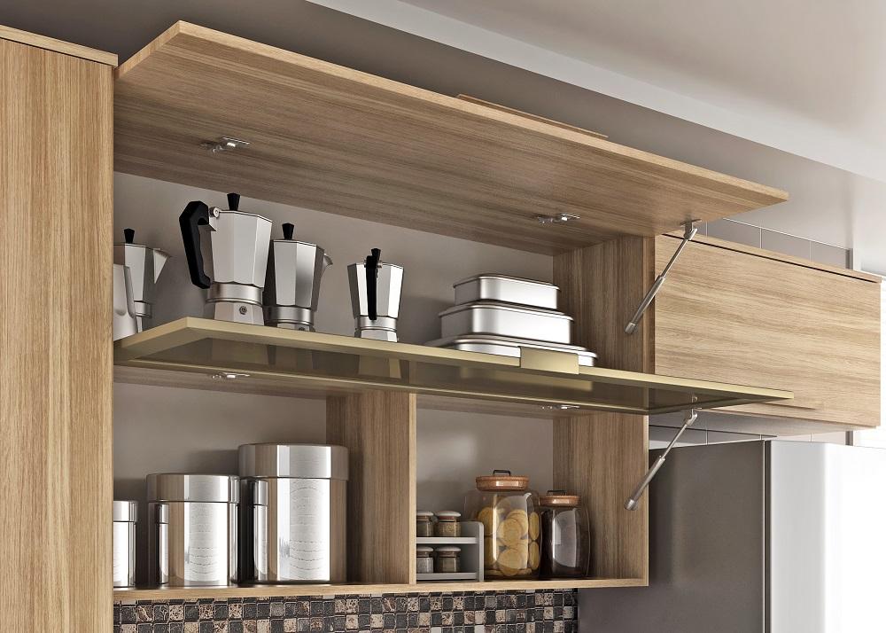 Armário Cozinha Girassol 7 Portas 2gav Pés Reguláveis  Teka Madrid