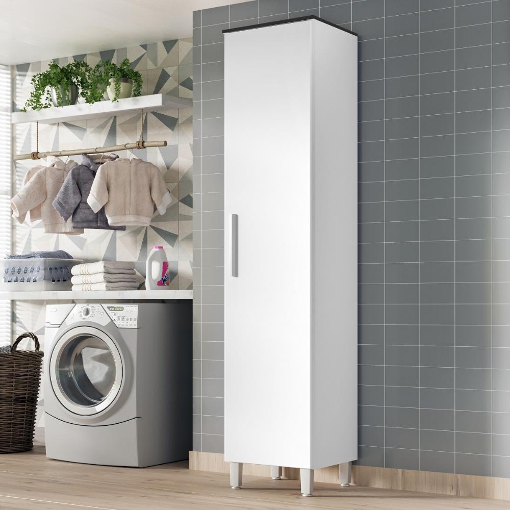 Armario Lavanderia 1 Porta  2,22m  Pés Reguláveis  Branco