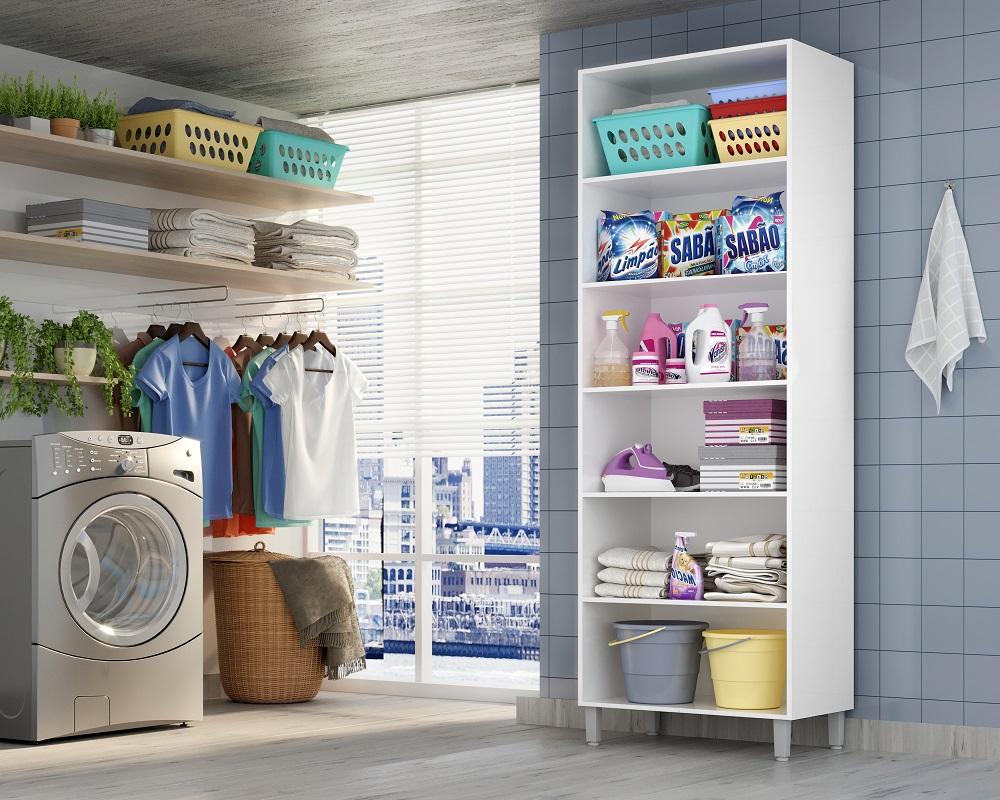 Armario Lavanderia Melissa 2 Pts 2,24m  Branco