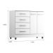 Comoda Gisele 4 Gavs 2 Portas  Branco
