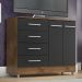 Comoda Gisele 4 Gavs 2 Portas  Castanho/onix