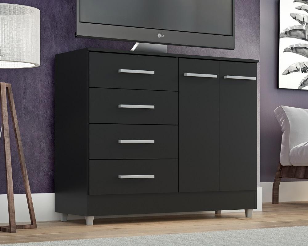 Comoda Gisele 4 Gavs 2 Portas  Onix
