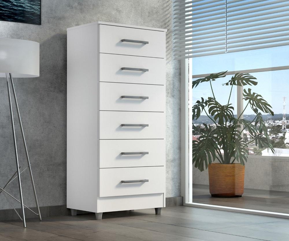 Comoda Helena 6 Gav  Branco