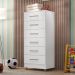 Comoda Infantil Helena 6 Gav  Branco
