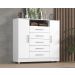 Comoda Isabele 5 Gav 2 Portas  Branco