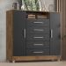 Comoda Isabele 5 Gav 2 Portas  Castanho/onix