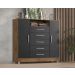 Comoda Isabele 5 Gav 2 Portas  Castanho/onix