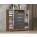 Comoda Isabele 5 Gav 2 Portas  Castanho/onix