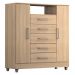 Comoda Isabele 5 Gav 2 Portas  Teka Madrid