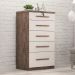 Comoda Lara 5.gav  Chocolate/off White