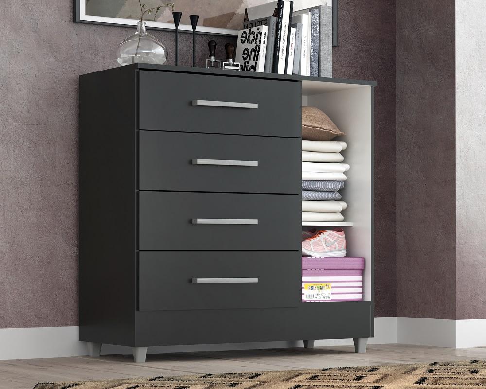 Comoda Laura 4 Gavs 1 Porta  Onix