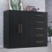 Comoda Madagascar 5 Gav 2 Portas C/ Cabideiro  Onix
