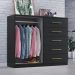 Comoda Madagascar 5 Gav 2 Portas C/ Cabideiro  Onix