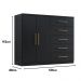 Comoda Madagascar 5 Gav 2 Portas C/ Cabideiro  Onix