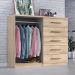 Comoda Madagascar 5 Gav 2 Portas C/ Cabideiro  Teka Madrid