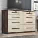 Comoda Monza 8 Gav  Chocolate/off White