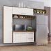 Cozinha Compacta Lua 4 Portas 2gav  Castanho/off White