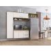 Cozinha Compacta Lua 4 Portas 2gav  Castanho/off White