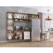 Cozinha Compacta Lua 4 Portas 2gav  Castanho/off White