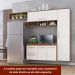 Cozinha Compacta Lua 4 Portas 2gav  Castanho/off White