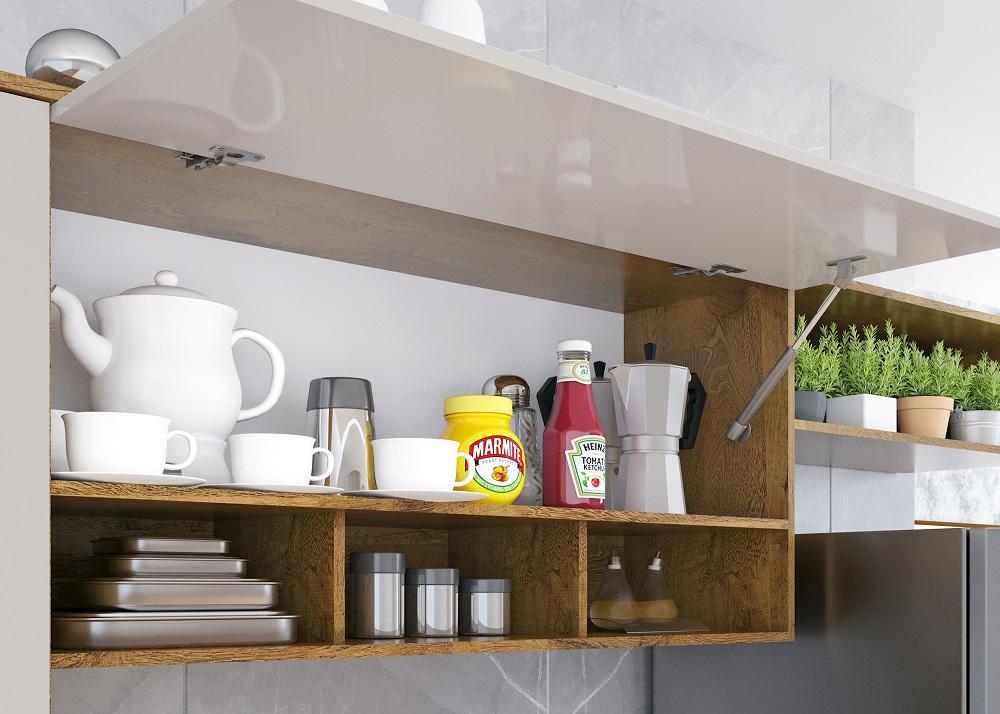 Cozinha Compacta Lua 4 Portas 2gav  Castanho/off White