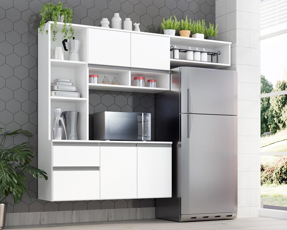 Cozinha Compacta Sol 5 Portas 1 Gav  Branco