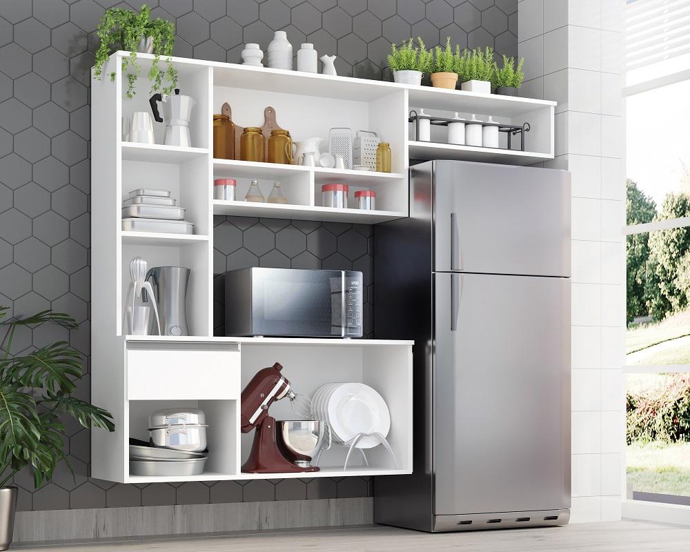 Cozinha Compacta Sol 5 Portas 1 Gav  Branco