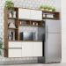 Cozinha Compacta Sol 5 Portas 1 Gav  Castanho/off White