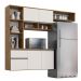 Cozinha Compacta Sol 5 Portas 1 Gav  Castanho/off White