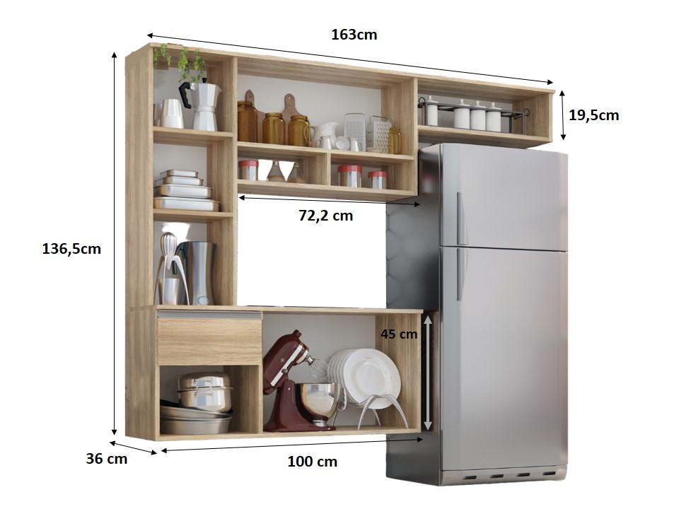 Cozinha Compacta Sol 5 Portas 1 Gav  Teka Madrid