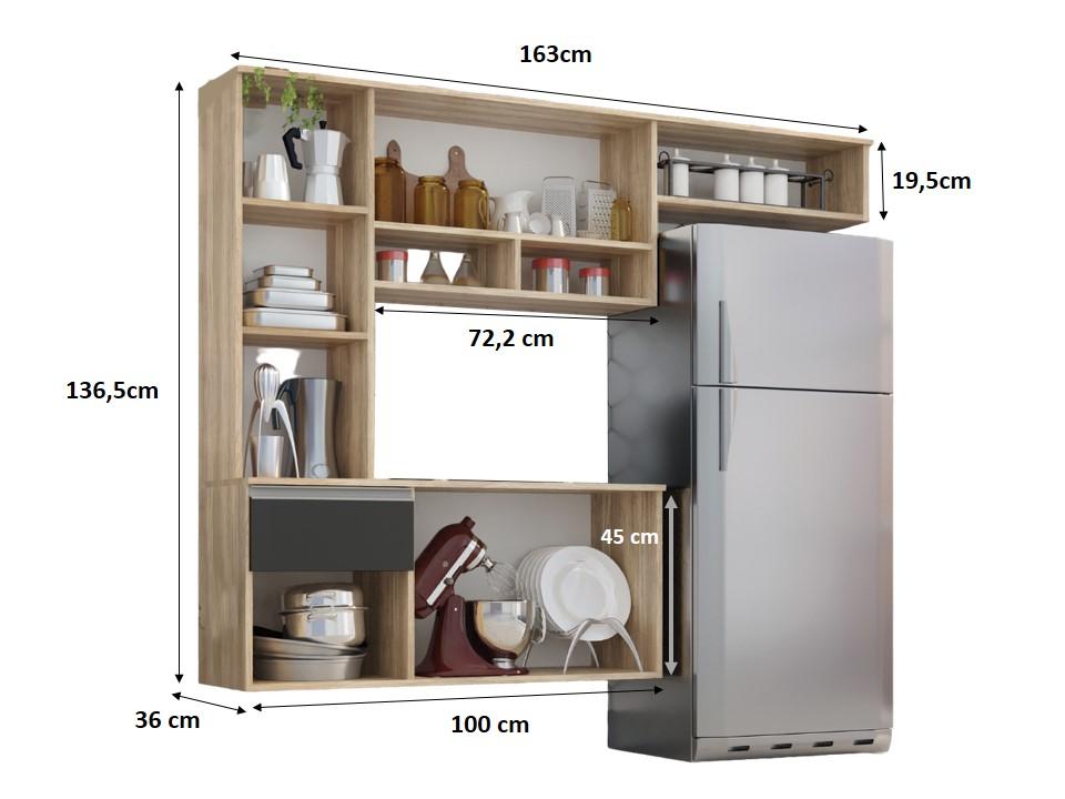 Cozinha Compacta Sol 5 Portas 1 Gav  Teka/onix