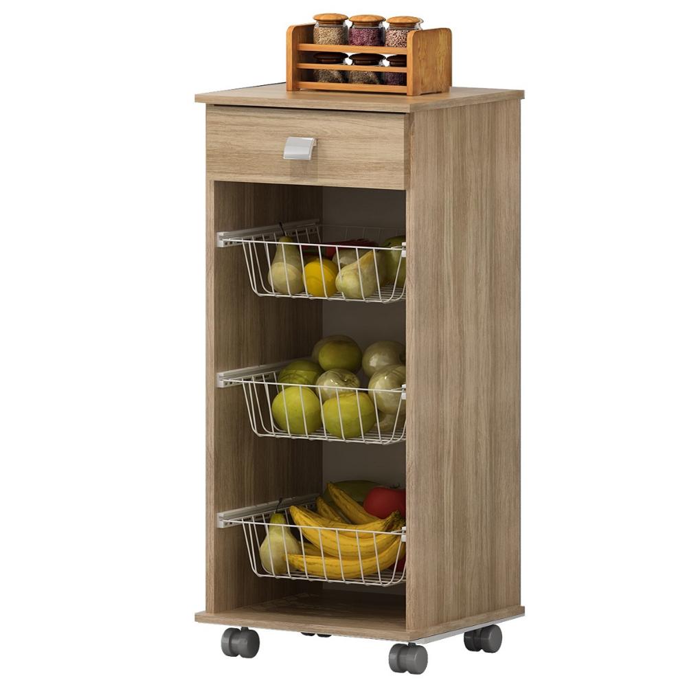 Fruteira Talita Com Rodinhas  1 Gav.  Teka Madrid