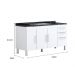 Gabinete De Pia Gemeos 1,50m  Branco