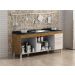 Gabinete De Pia Gemeos 1,80m  Castanho/off White